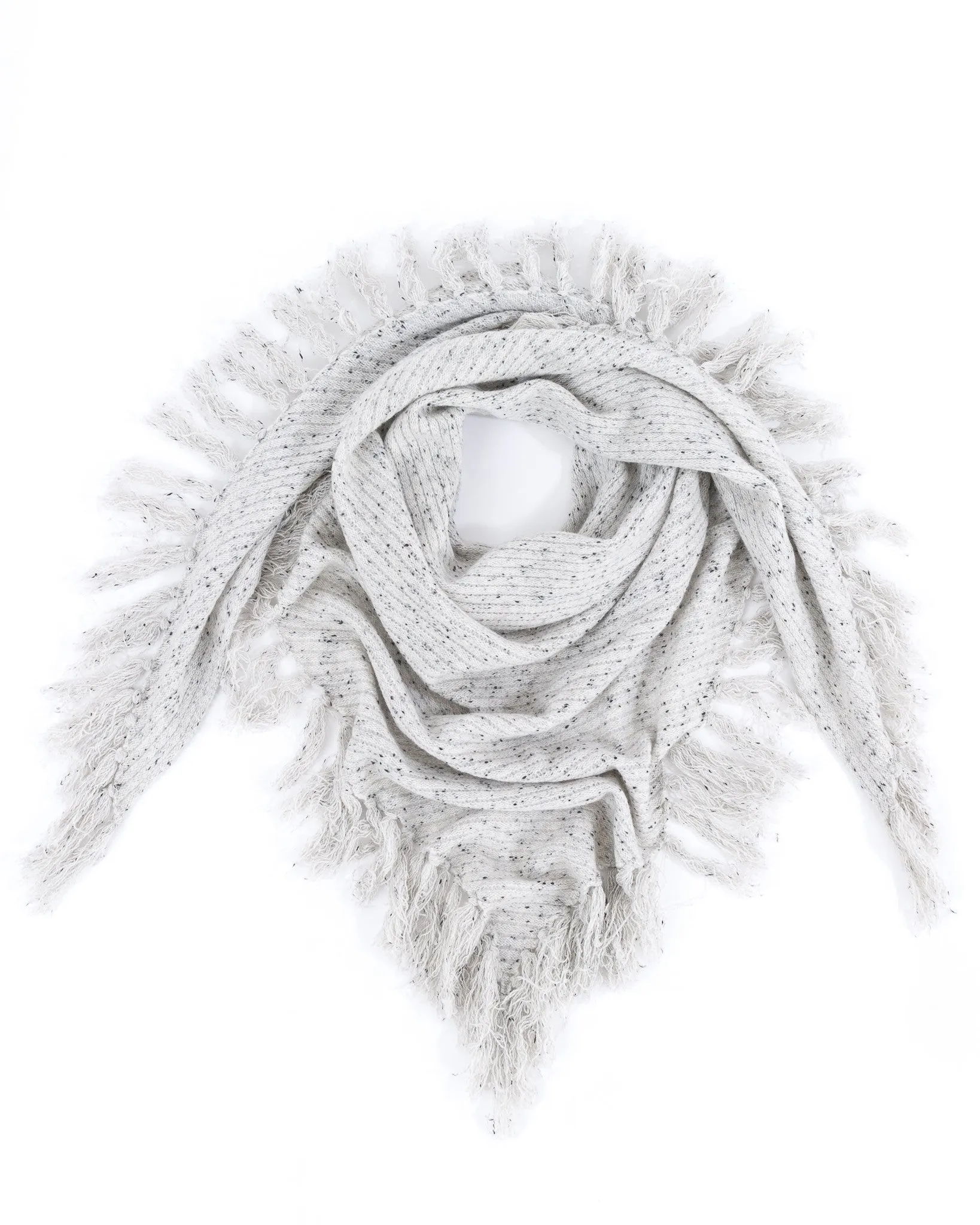 Dropped Needle Cashmere Scarf