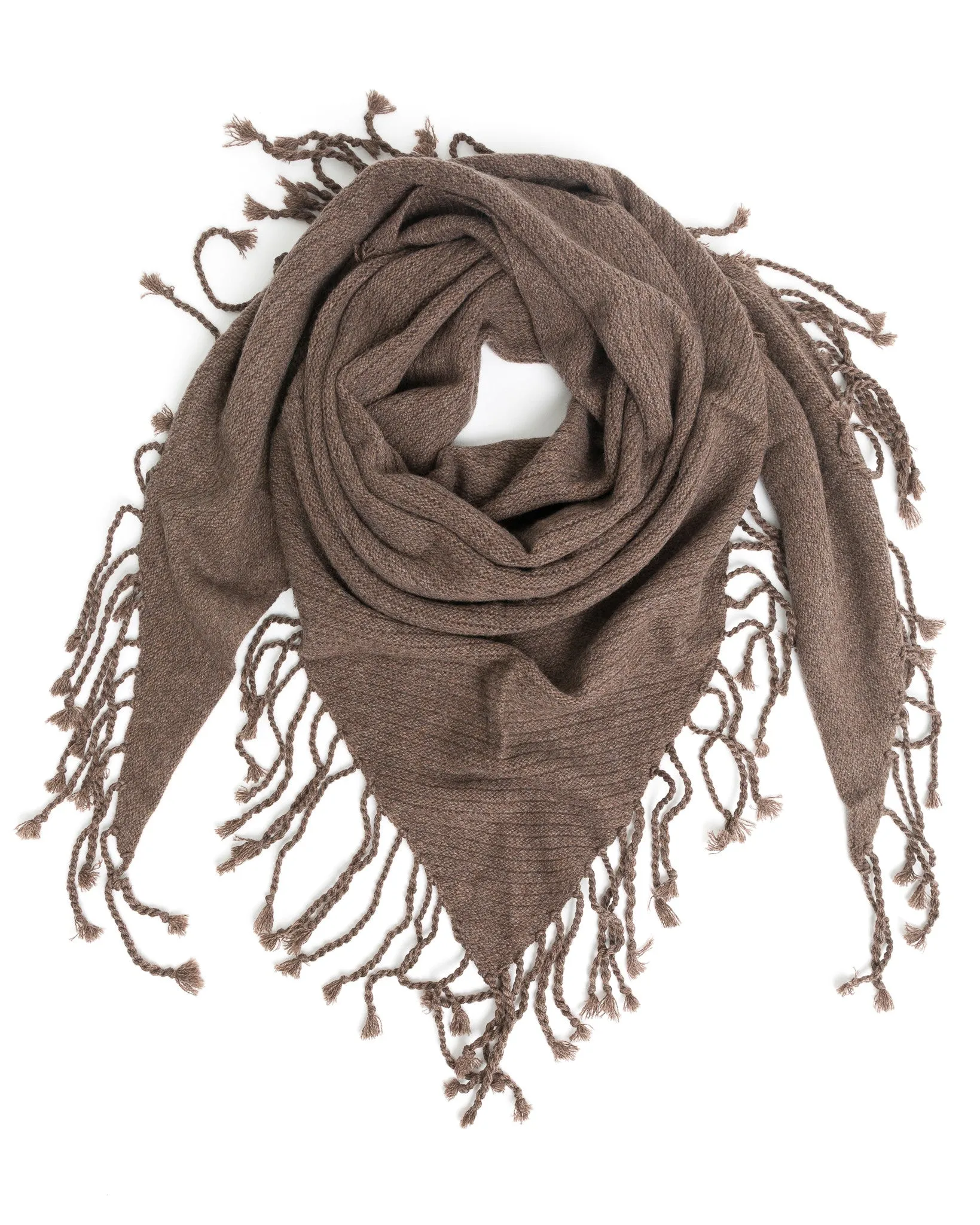 Dropped Needle Cashmere Scarf