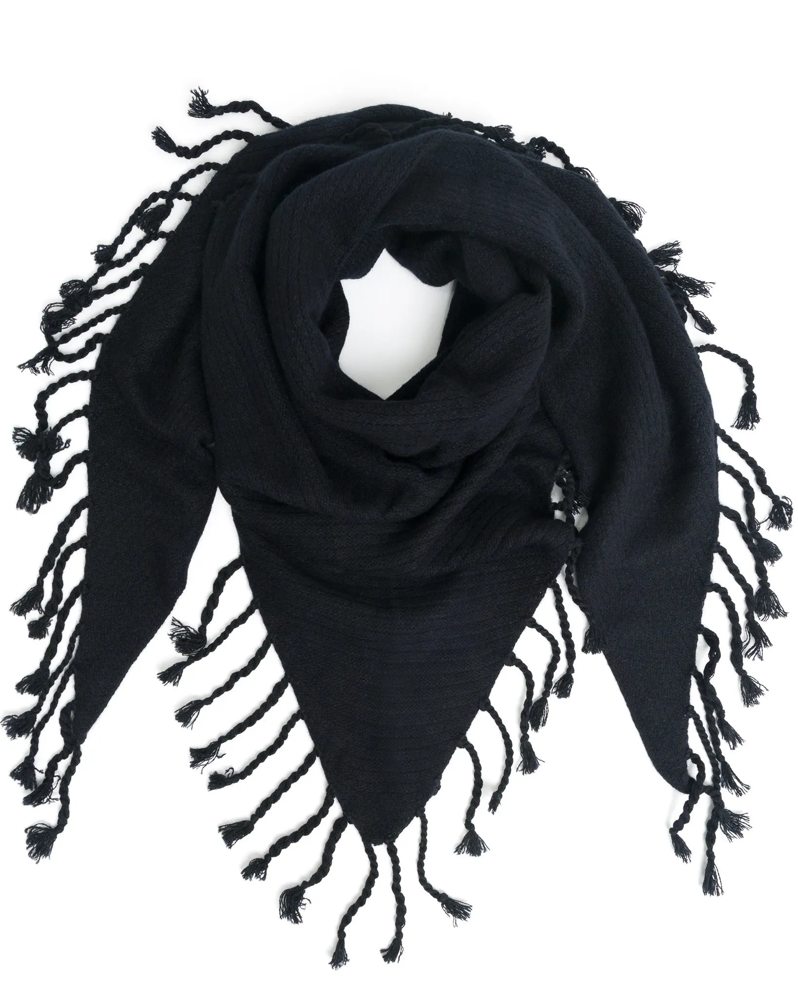 Dropped Needle Cashmere Scarf