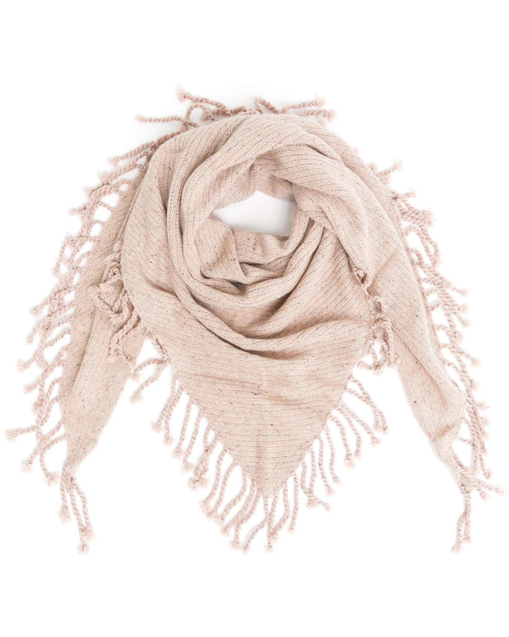 Dropped Needle Cashmere Scarf