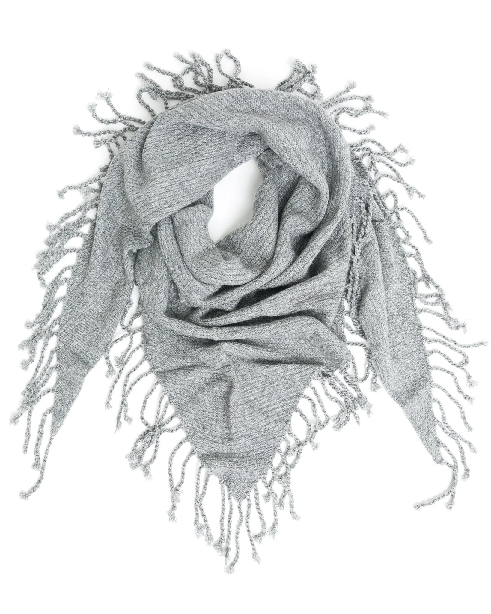 Dropped Needle Cashmere Scarf