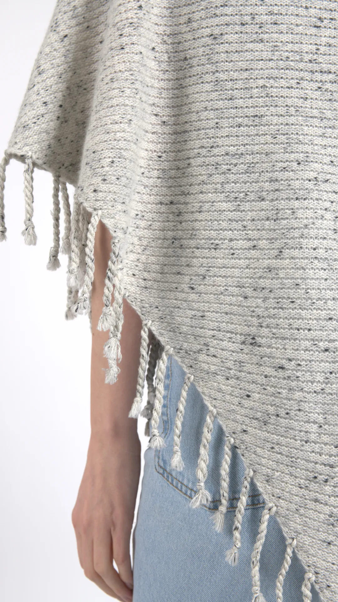 Dropped Needle Cashmere Scarf