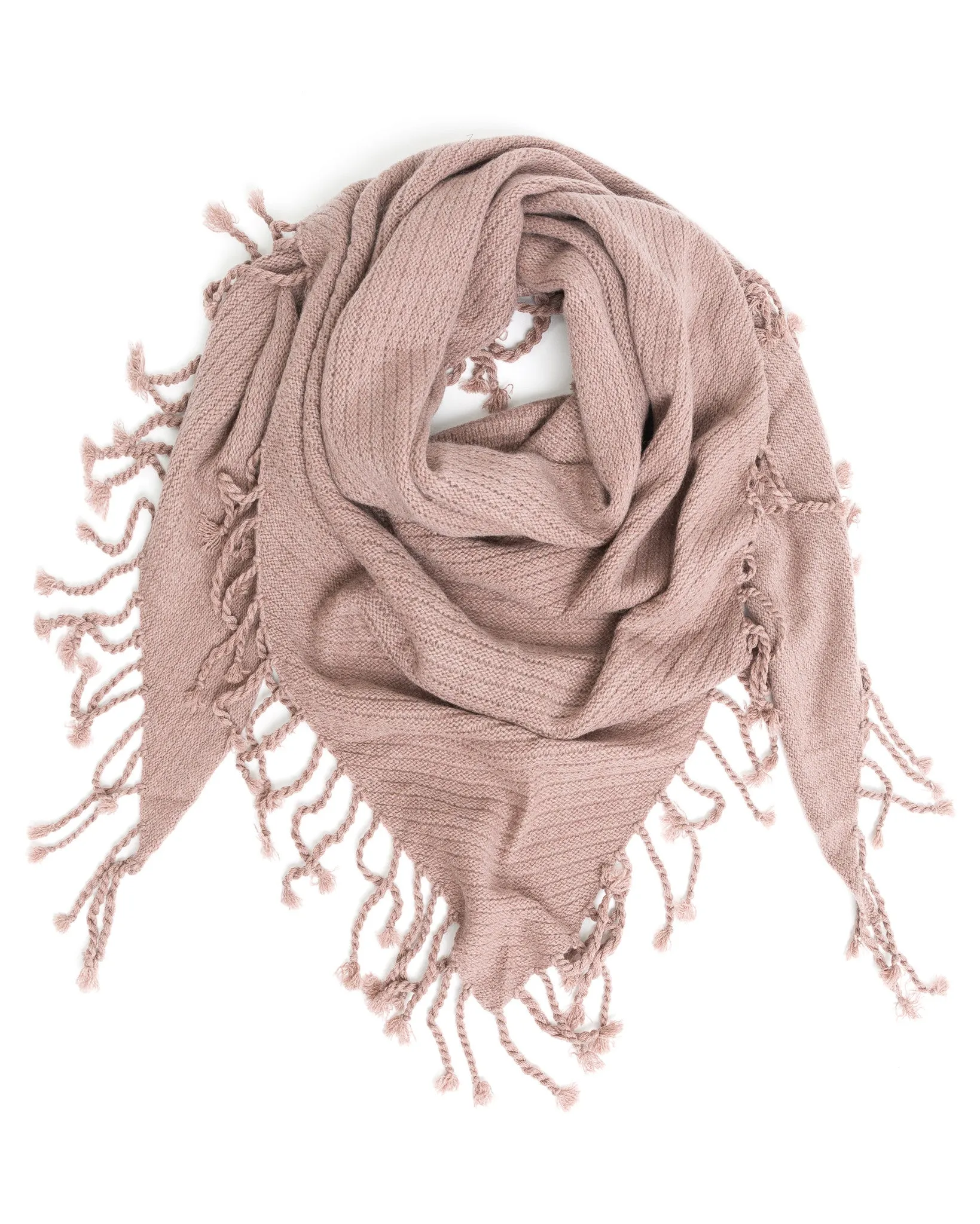Dropped Needle Cashmere Scarf