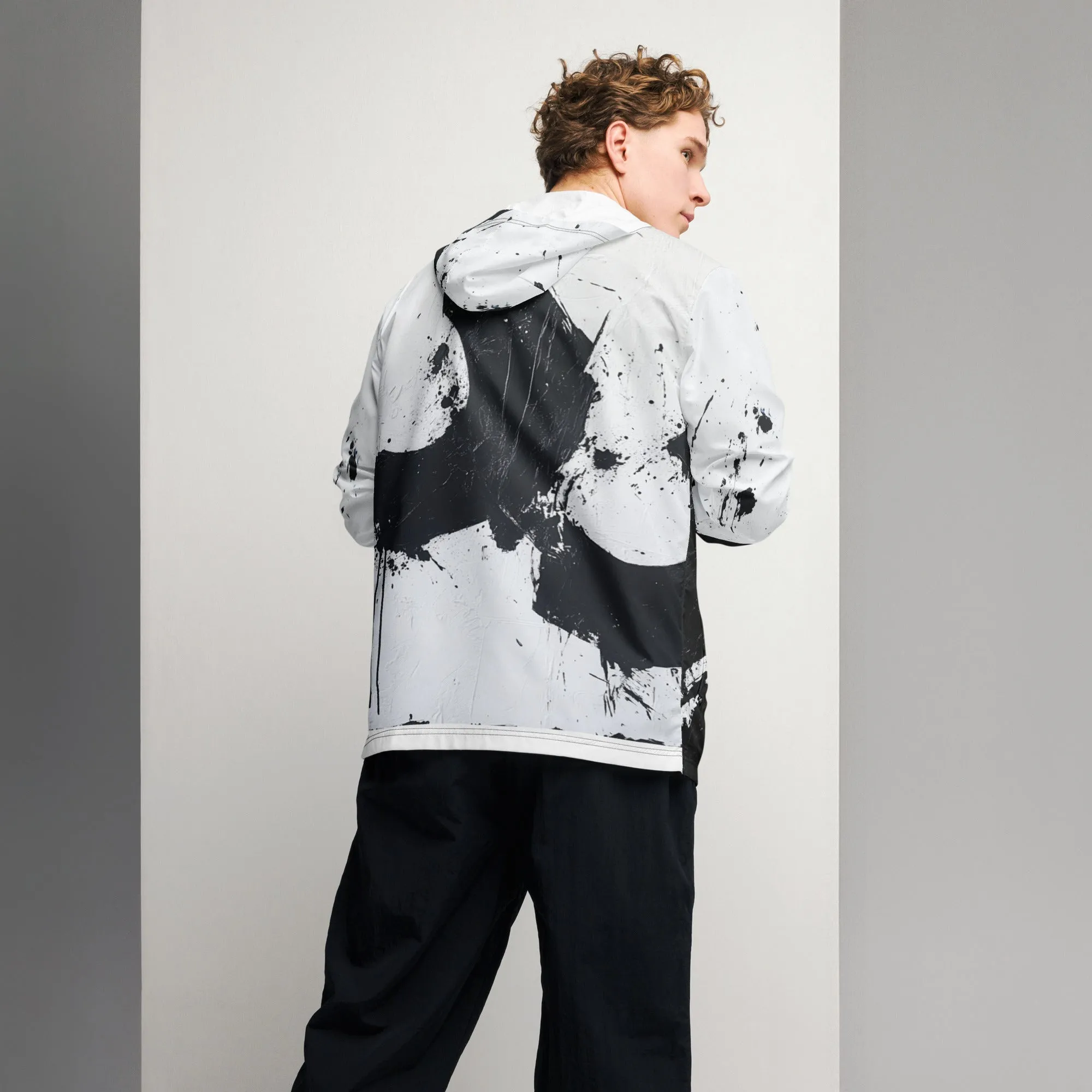 DUO MODERN "Ink Storm" Men’s windbreaker