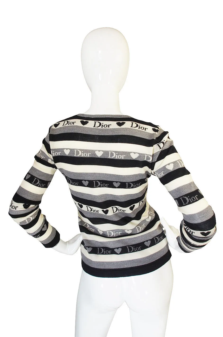 Early 2000 Hearts and Logos Dior Sweater