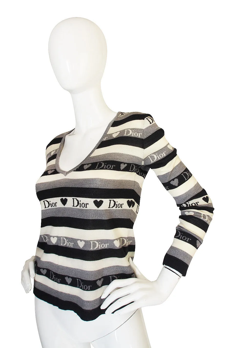 Early 2000 Hearts and Logos Dior Sweater