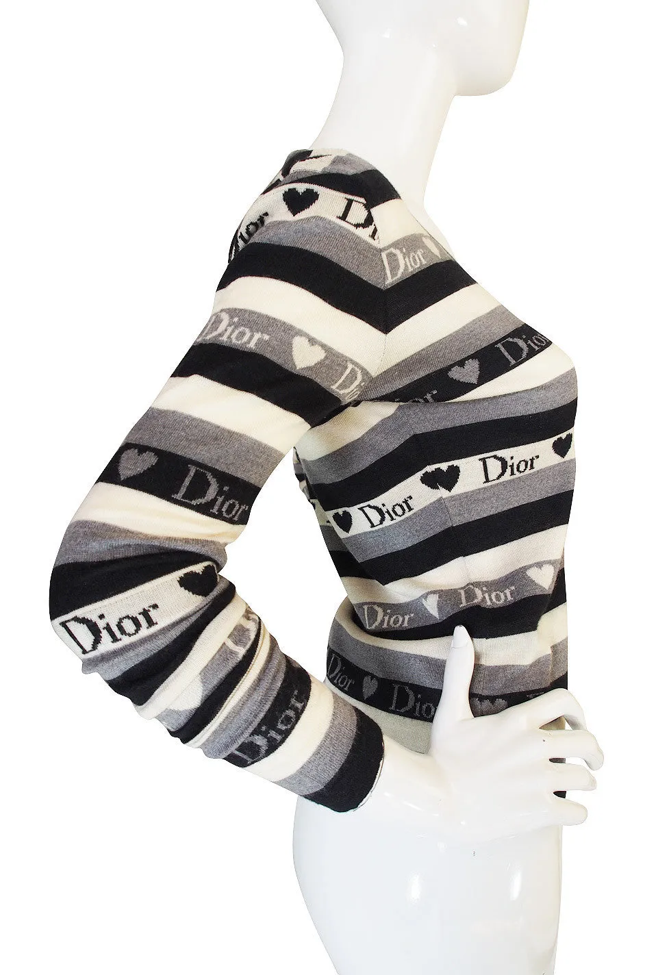 Early 2000 Hearts and Logos Dior Sweater