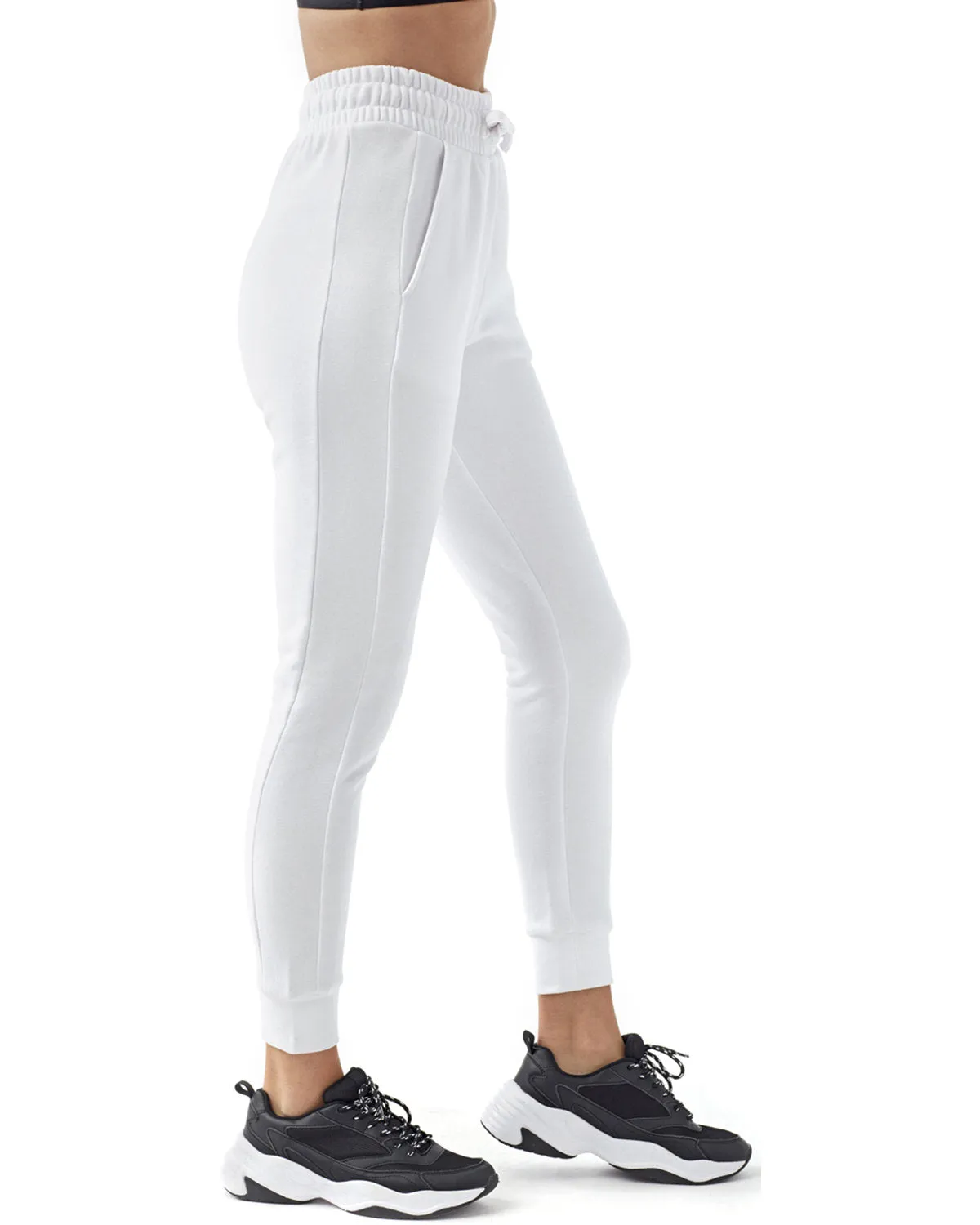 Embossed Pure White Bride Sweatsuit