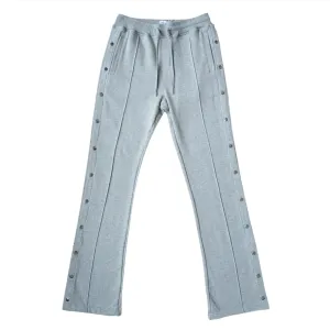 EPTM Men French Terry Snap-Flared Pants (Heather Grey)