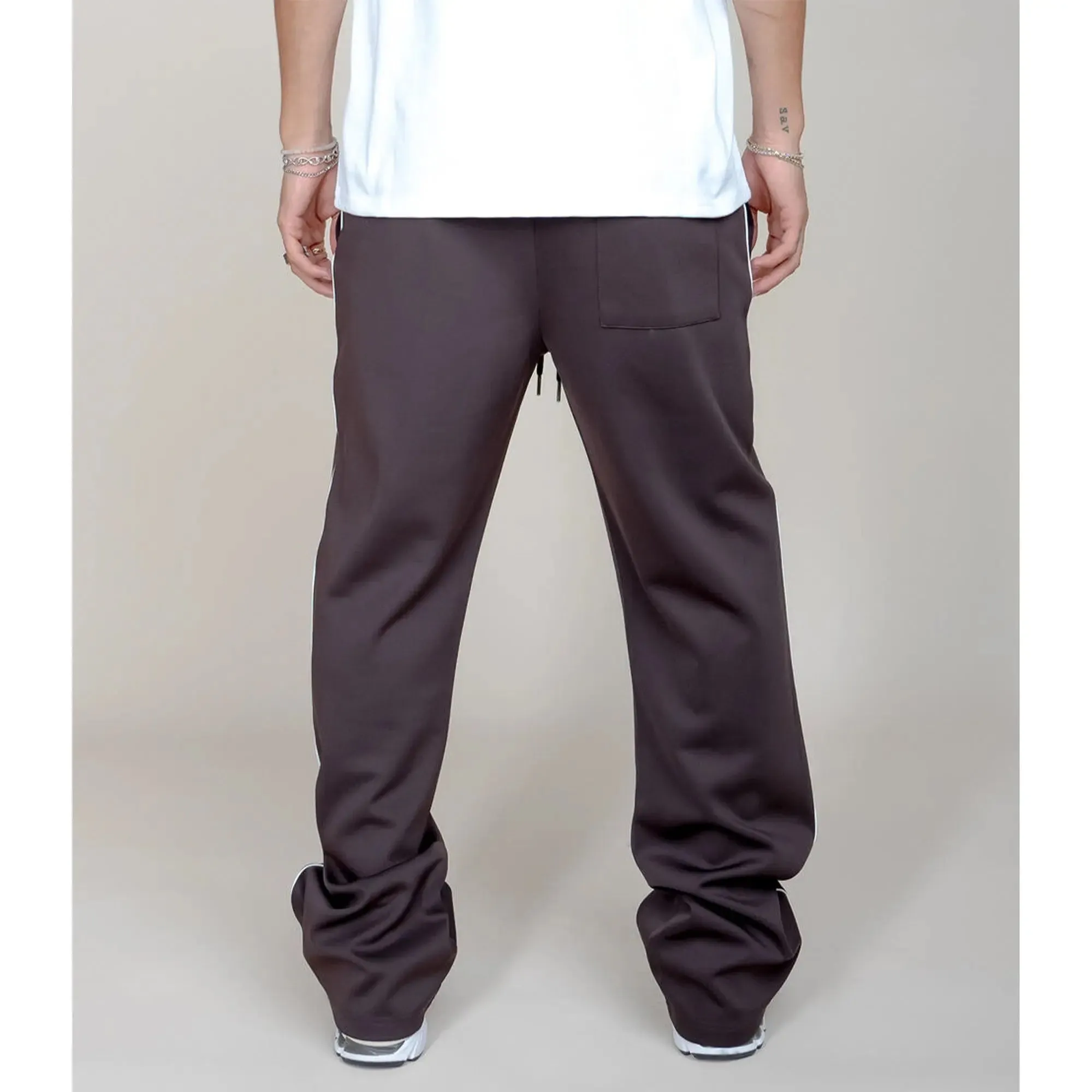 EPTM Unisex Perfect Piping Track Pants (Brown)