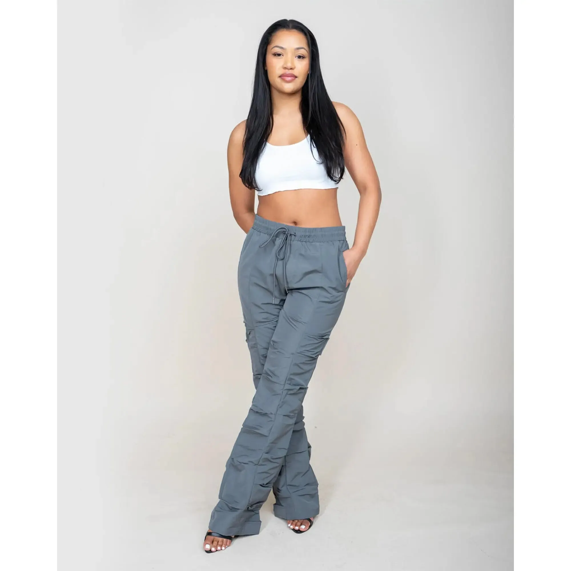EPTM Unisex Tekno Flare Pants (Grey)