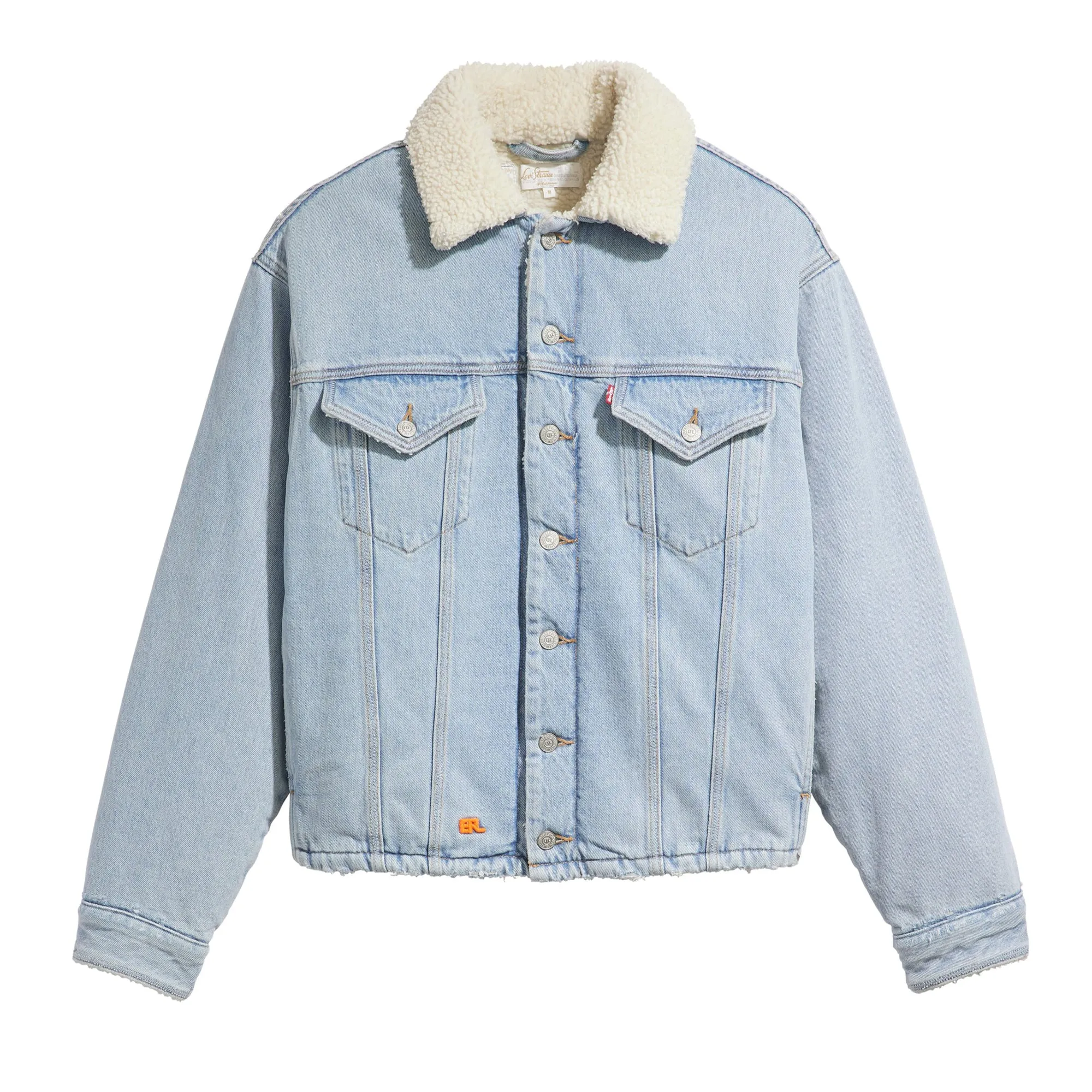 ERL x Levi's Sherpa Trucker Jacket Blue ERL07J201