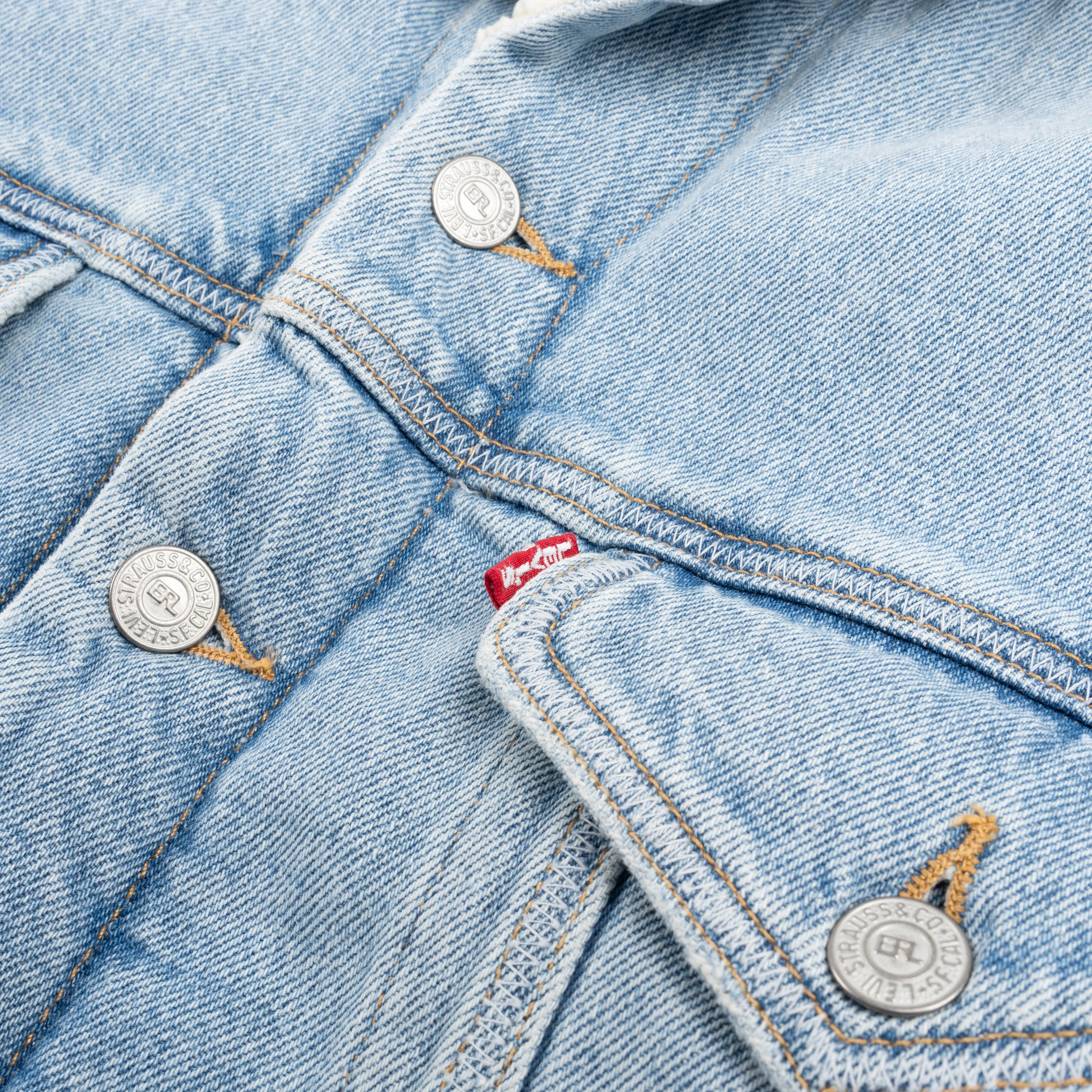 ERL x Levi's Sherpa Trucker Jacket Blue ERL07J201