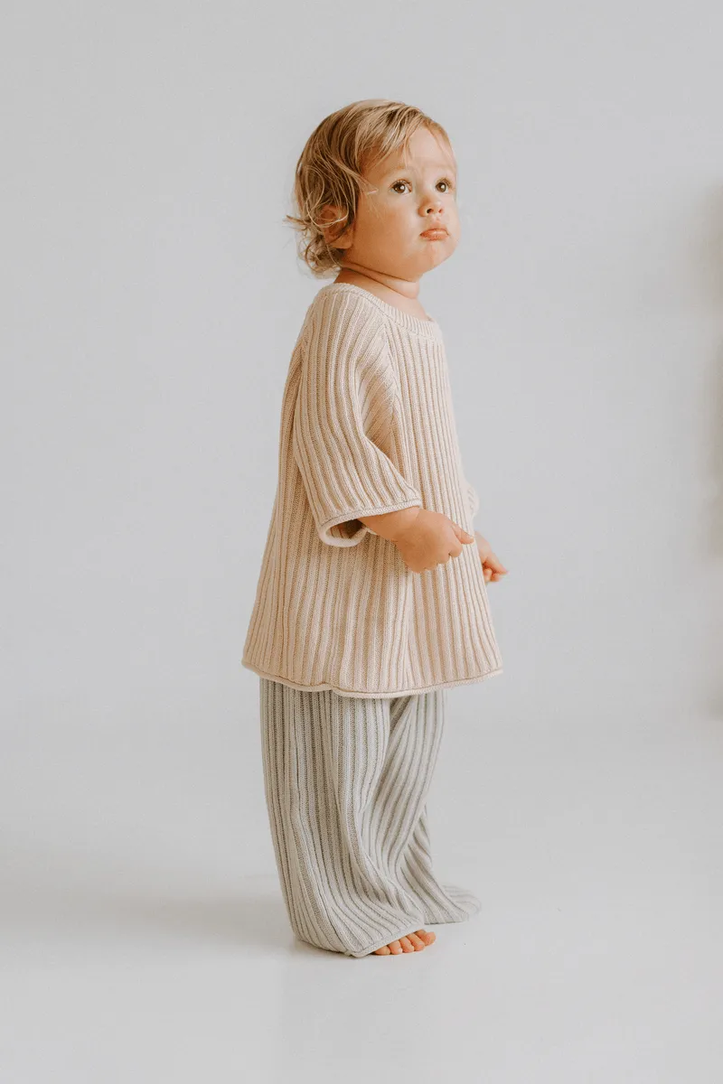 Essential Knit Pants - Powder Blue