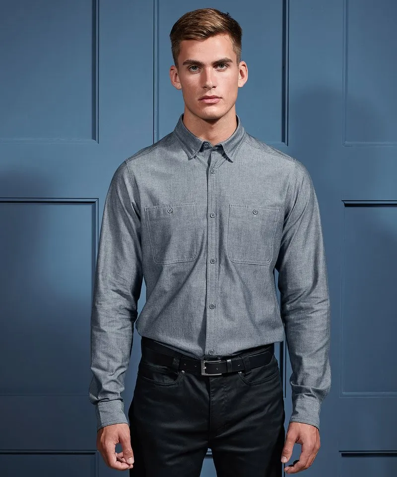 Fairtrade Organic Chambray Shirt: Mens