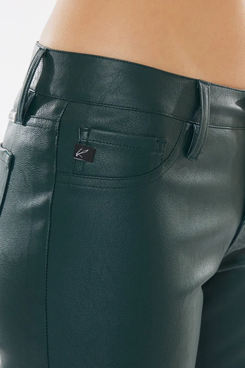 Farrah Low Rise Faux Leather Super Skinny