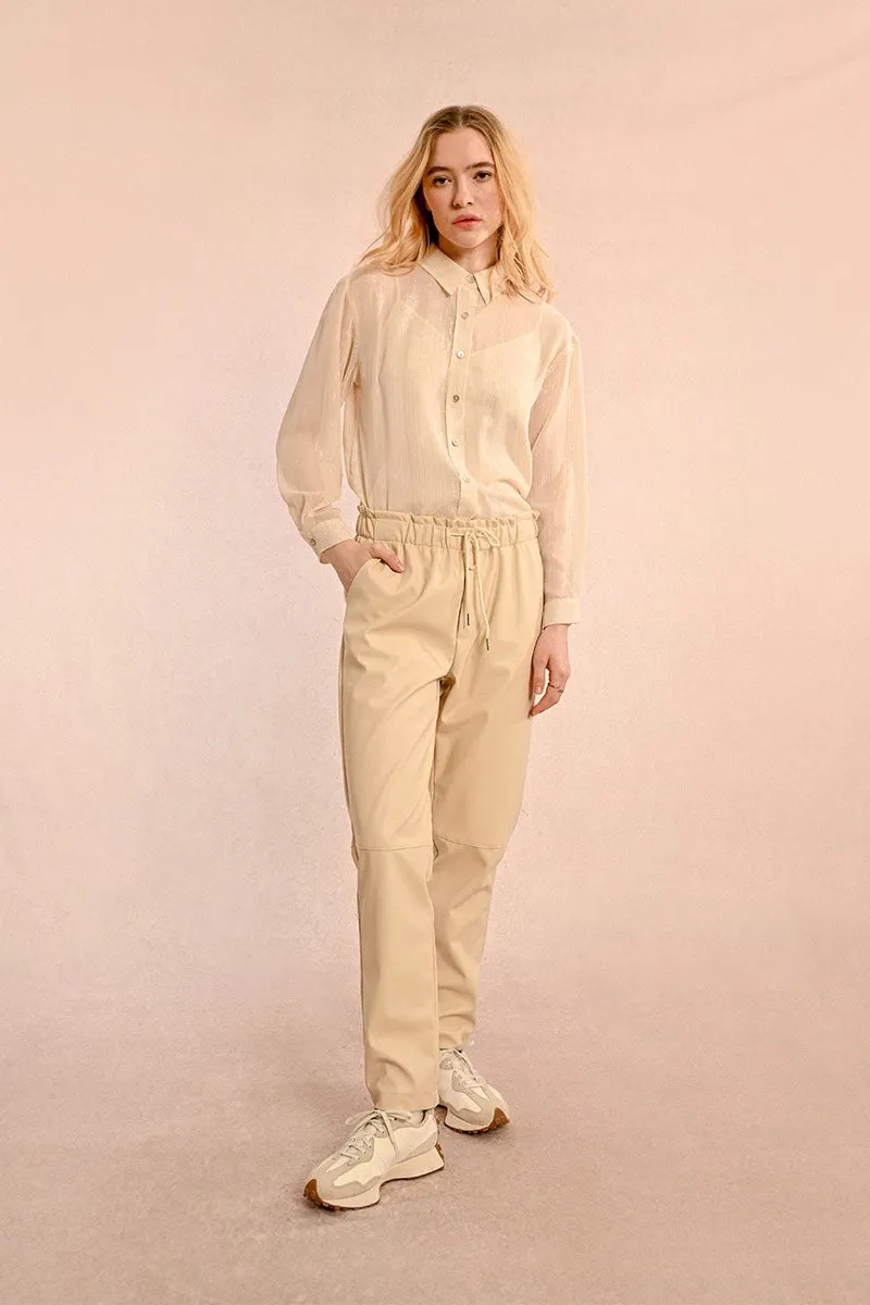 FAUX LEATHER PANTS