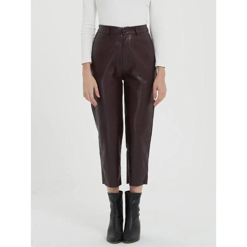 Faux Leather Pants