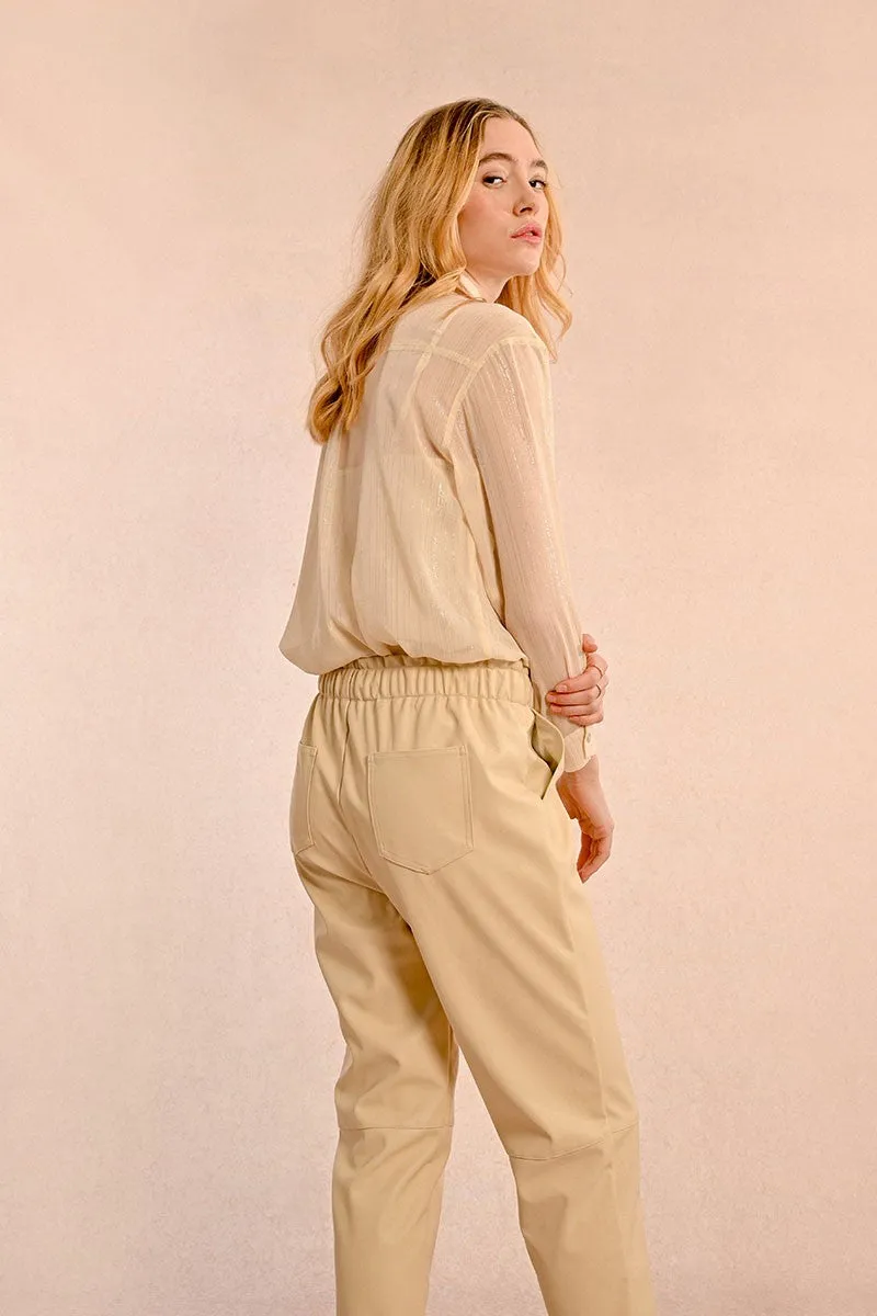 FAUX LEATHER PANTS