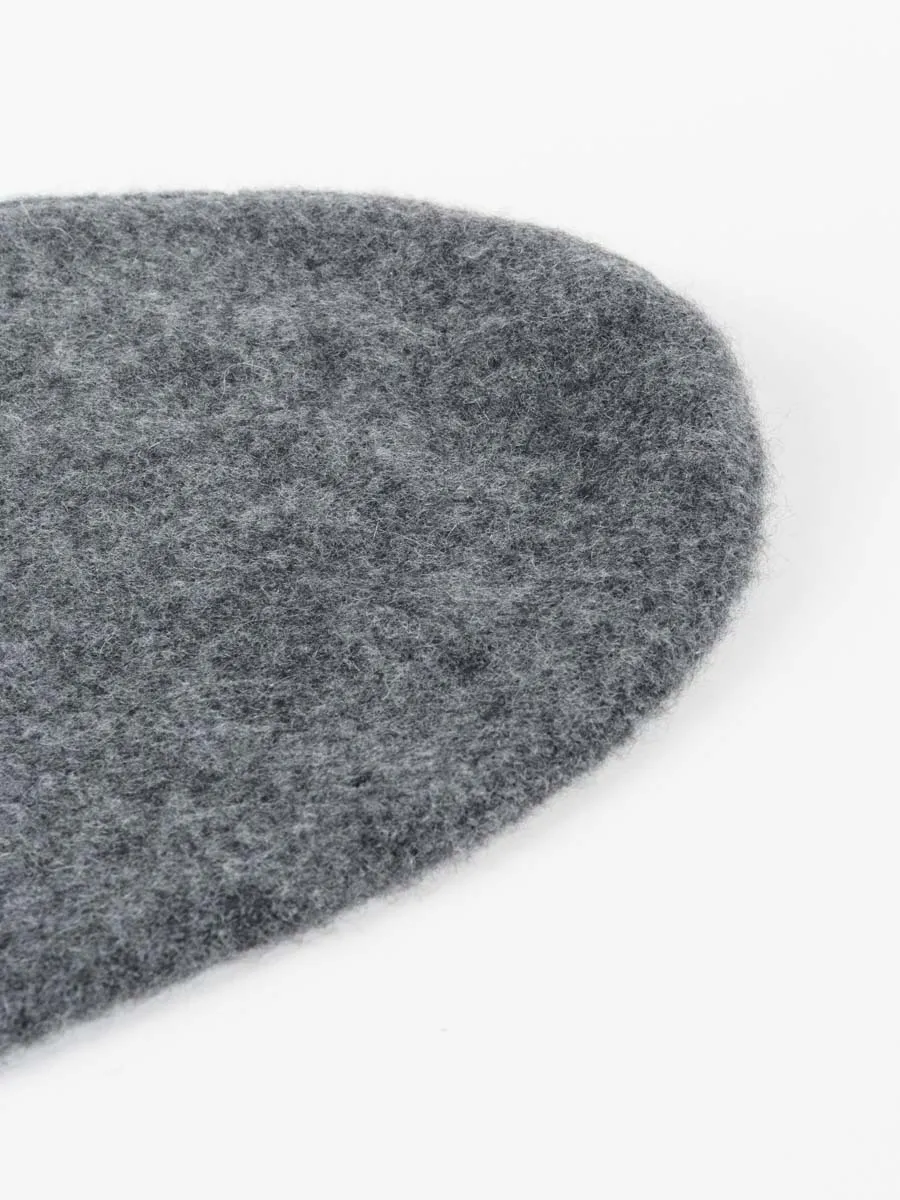 felted hat - charcoal