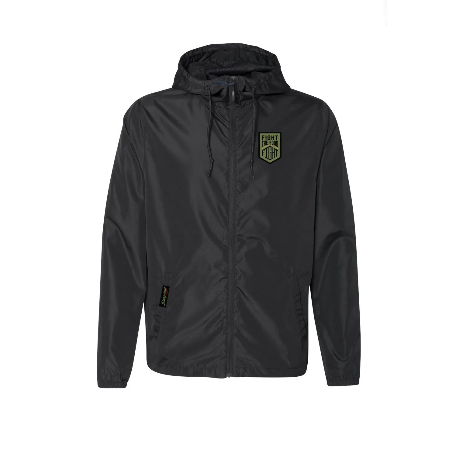 Fight The Good Fight - Daybreak Windbreaker (Black Full Zip)