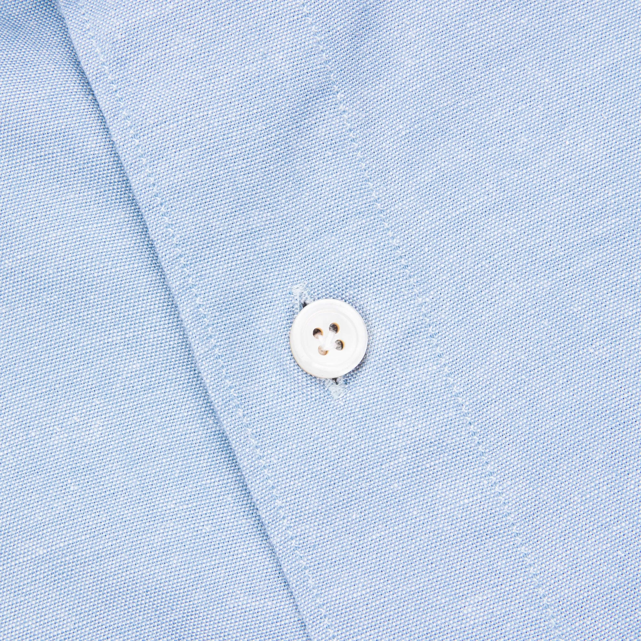 Finamore Tokyo Fit Collo Sergio Chambray Blu Chiaro