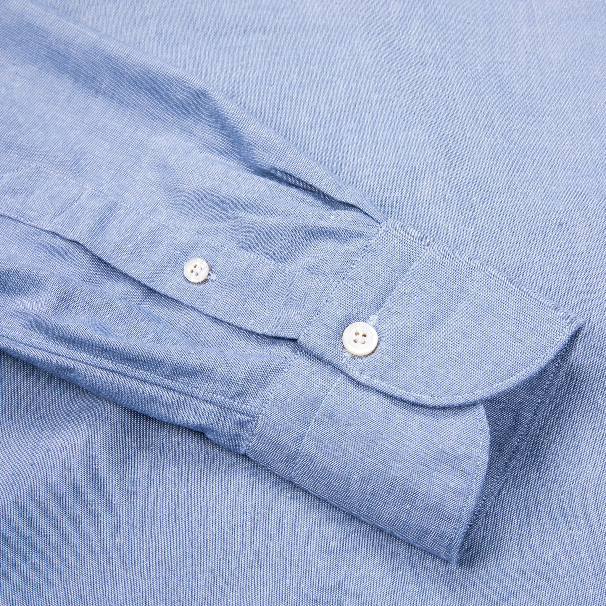 Finamore Tokyo Fit Collo Sergio Chambray Blu Scuro