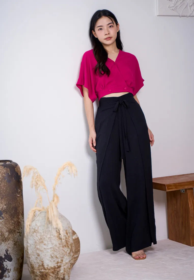 Finn Ribbon Self-Tie Flare Pants