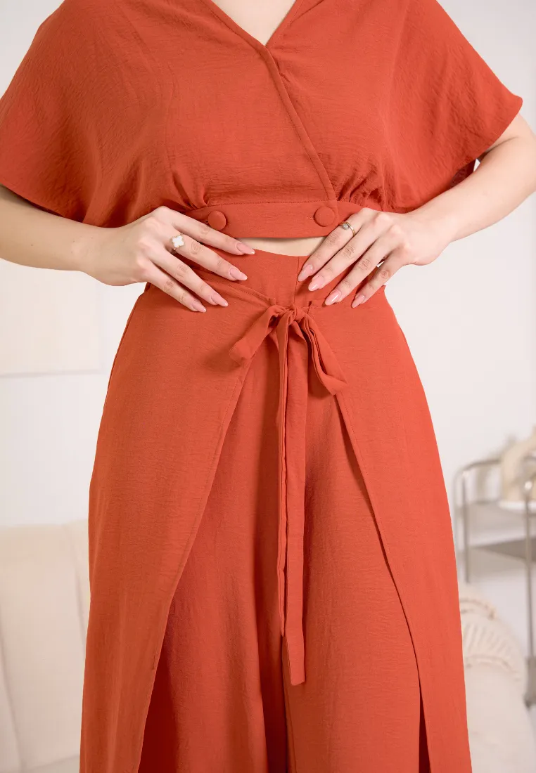 Finn Ribbon Self-Tie Flare Pants