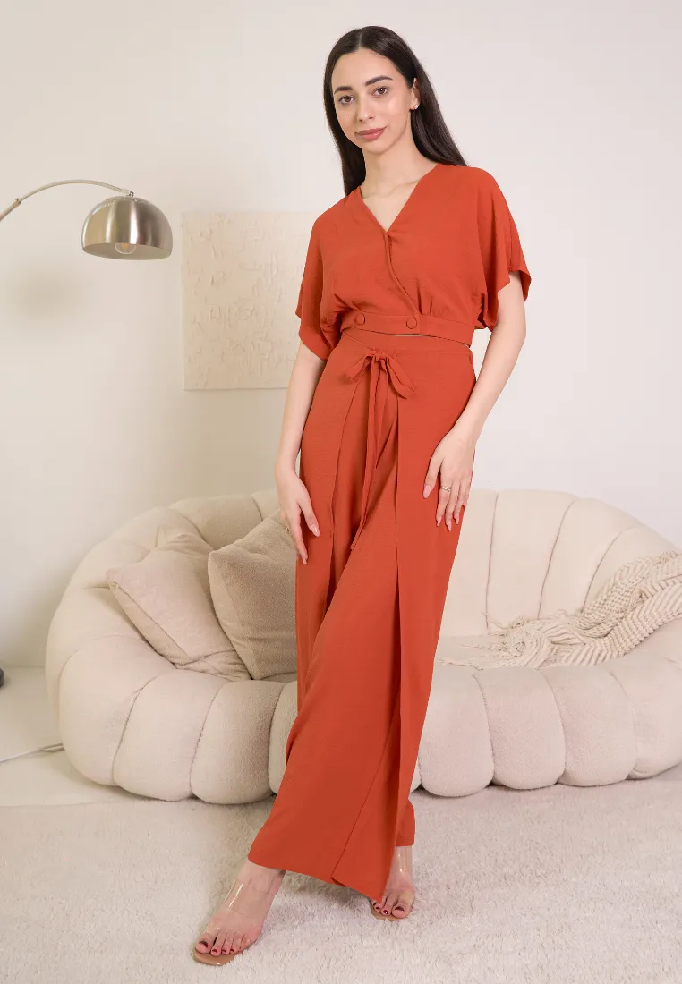 Finn Ribbon Self-Tie Flare Pants