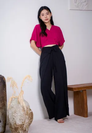 Finn Ribbon Self-Tie Flare Pants