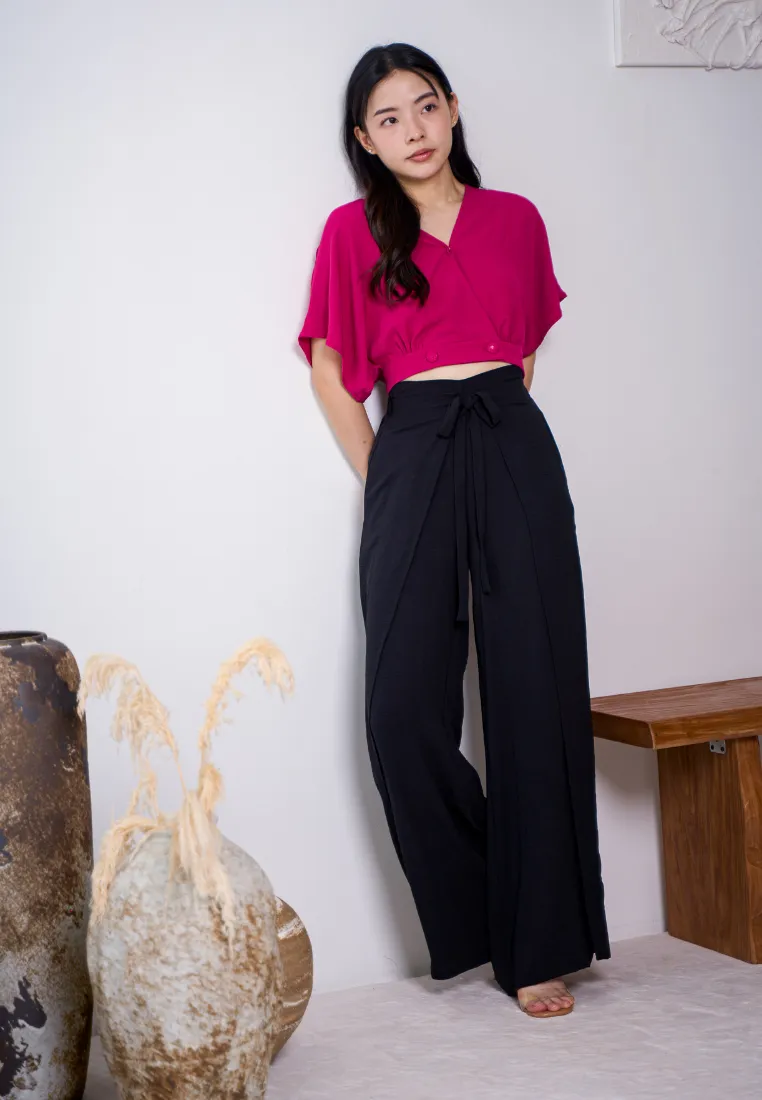 Finn Ribbon Self-Tie Flare Pants