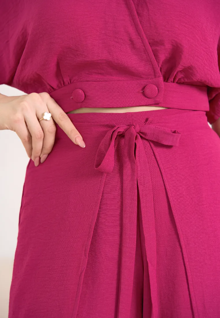 Finn Ribbon Self-Tie Flare Pants
