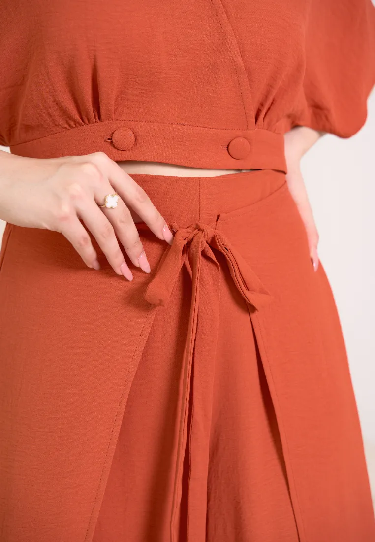 Finn Ribbon Self-Tie Flare Pants