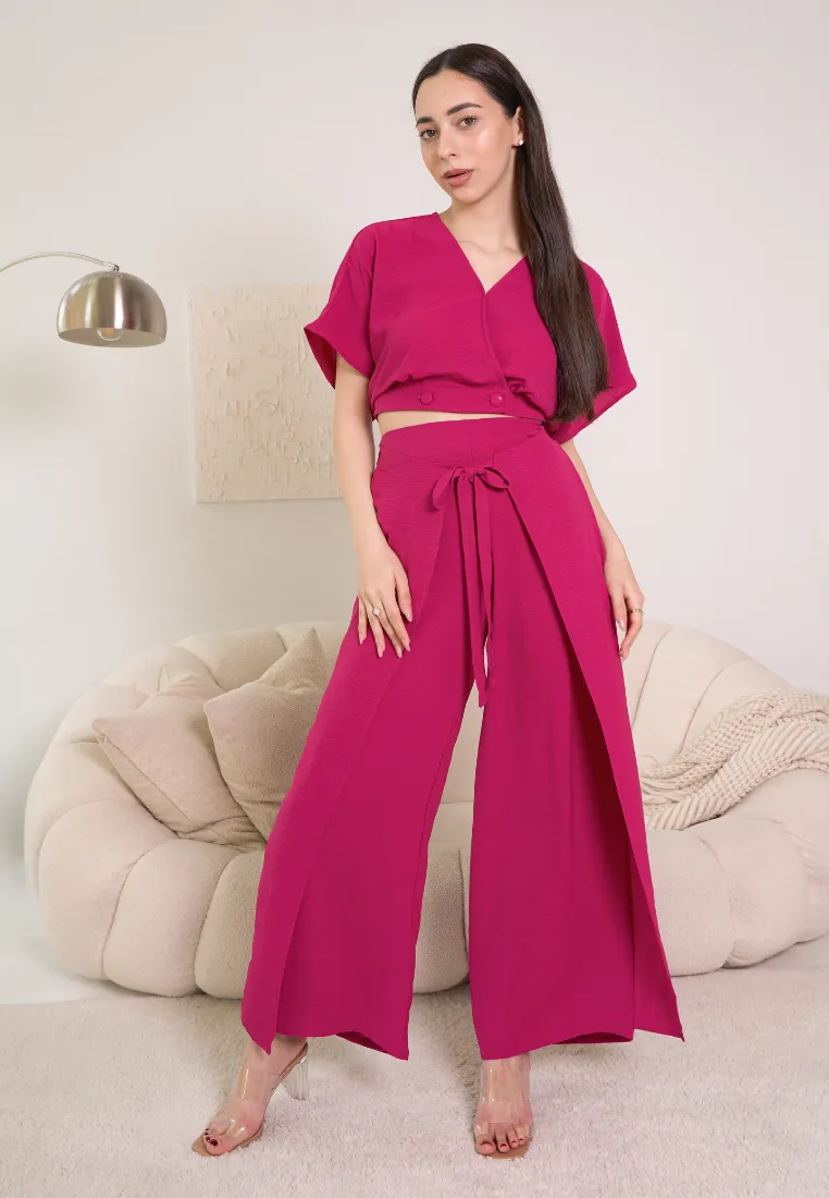 Finn Ribbon Self-Tie Flare Pants