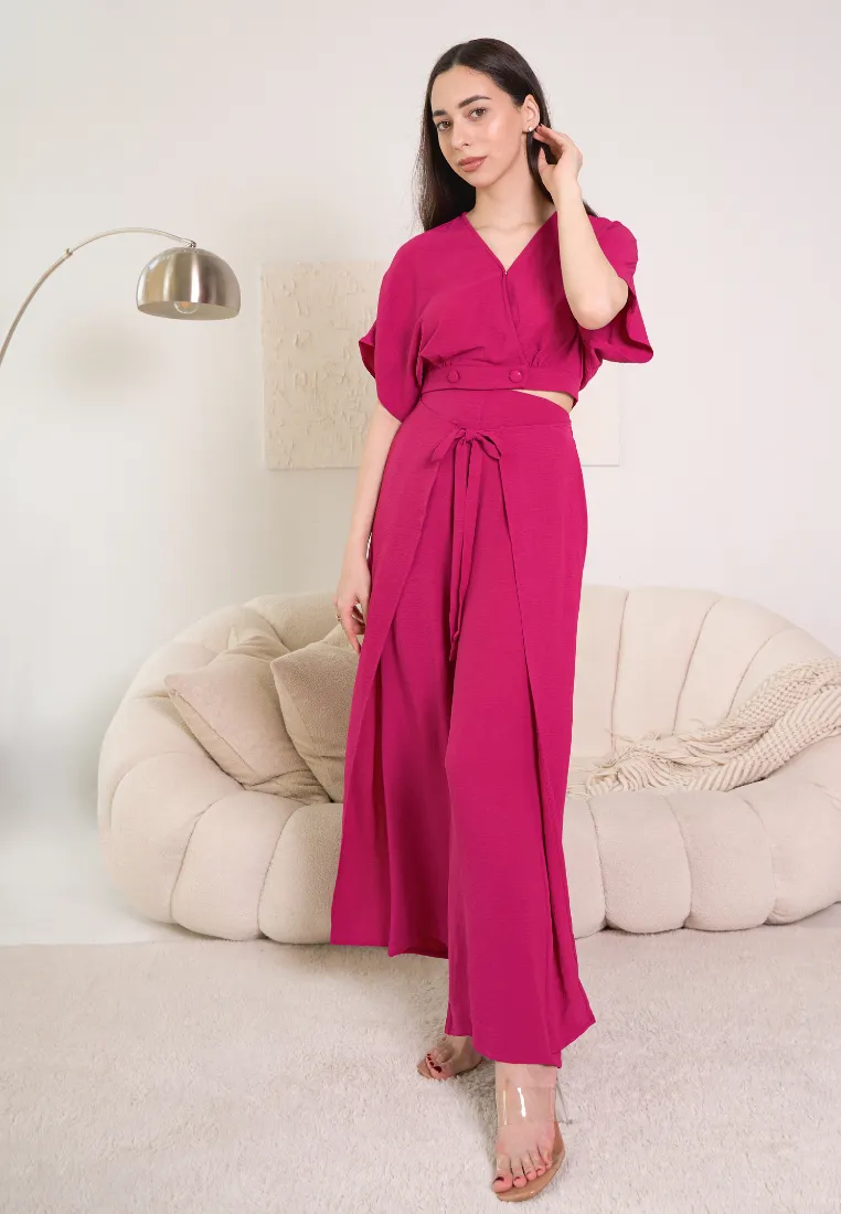 Finn Ribbon Self-Tie Flare Pants