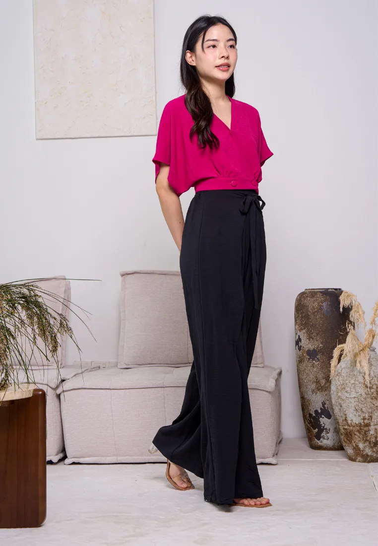 Finn Ribbon Self-Tie Flare Pants