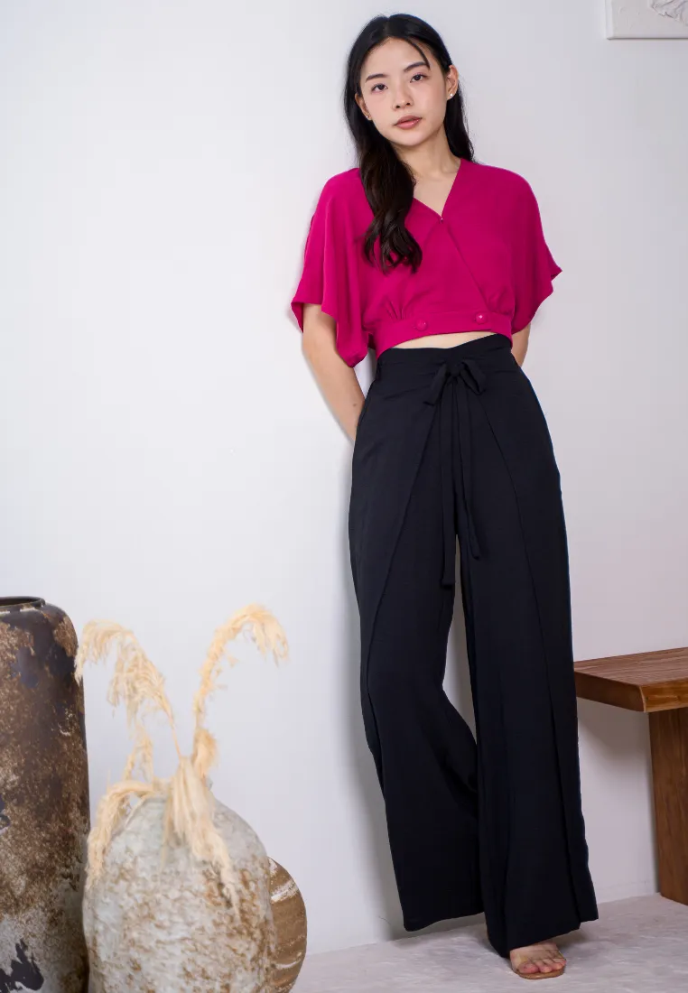 Finn Ribbon Self-Tie Flare Pants