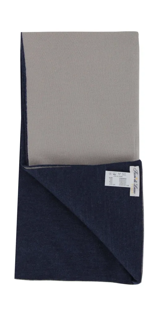 Fiori Di Lusso Blue Cashmere Blend Scarf
