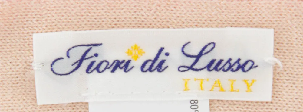 Fiori Di Lusso Pink Cashmere Blend Scarf