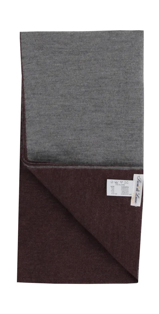 Fiori Di Lusso Purple Cashmere Blend Scarf
