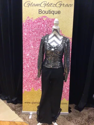 Flare legged Pant With Ruffles at Legs