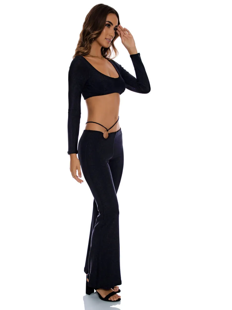 Flare Pants in Black