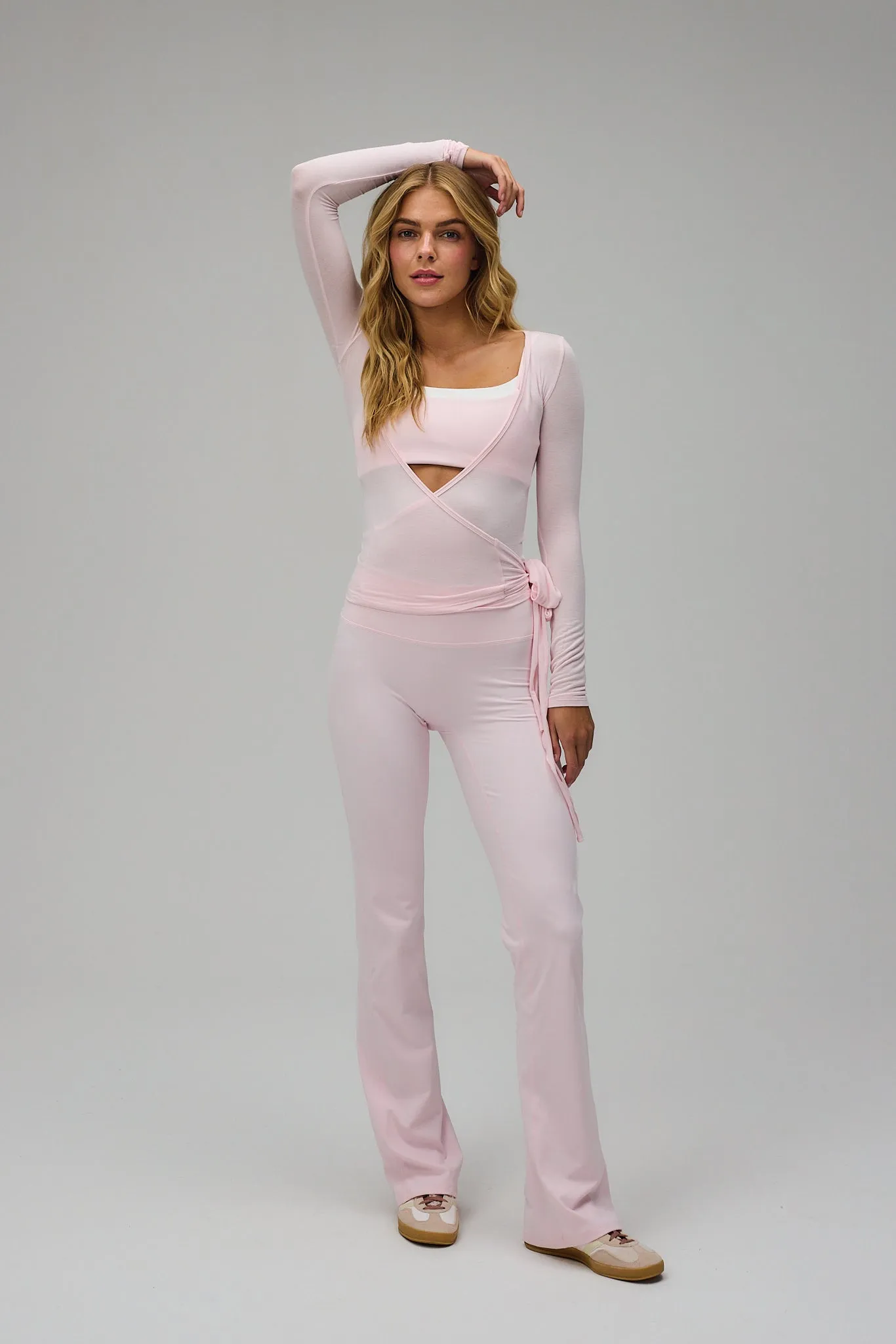 Flare Yoga Pants - Soft Pink