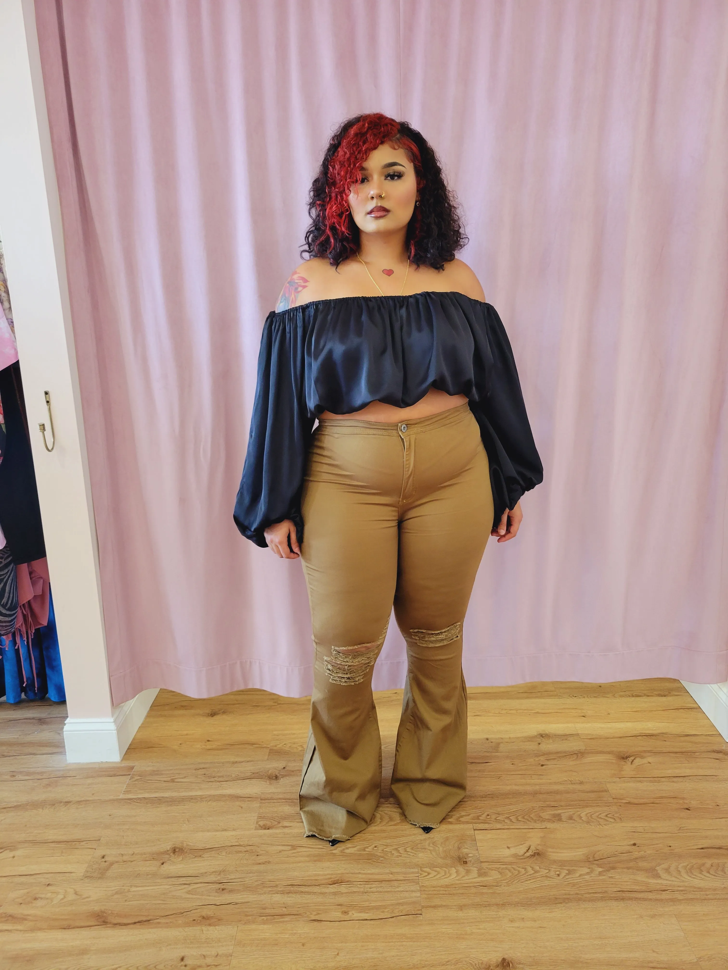 Flared Fall Jeans - Mocha