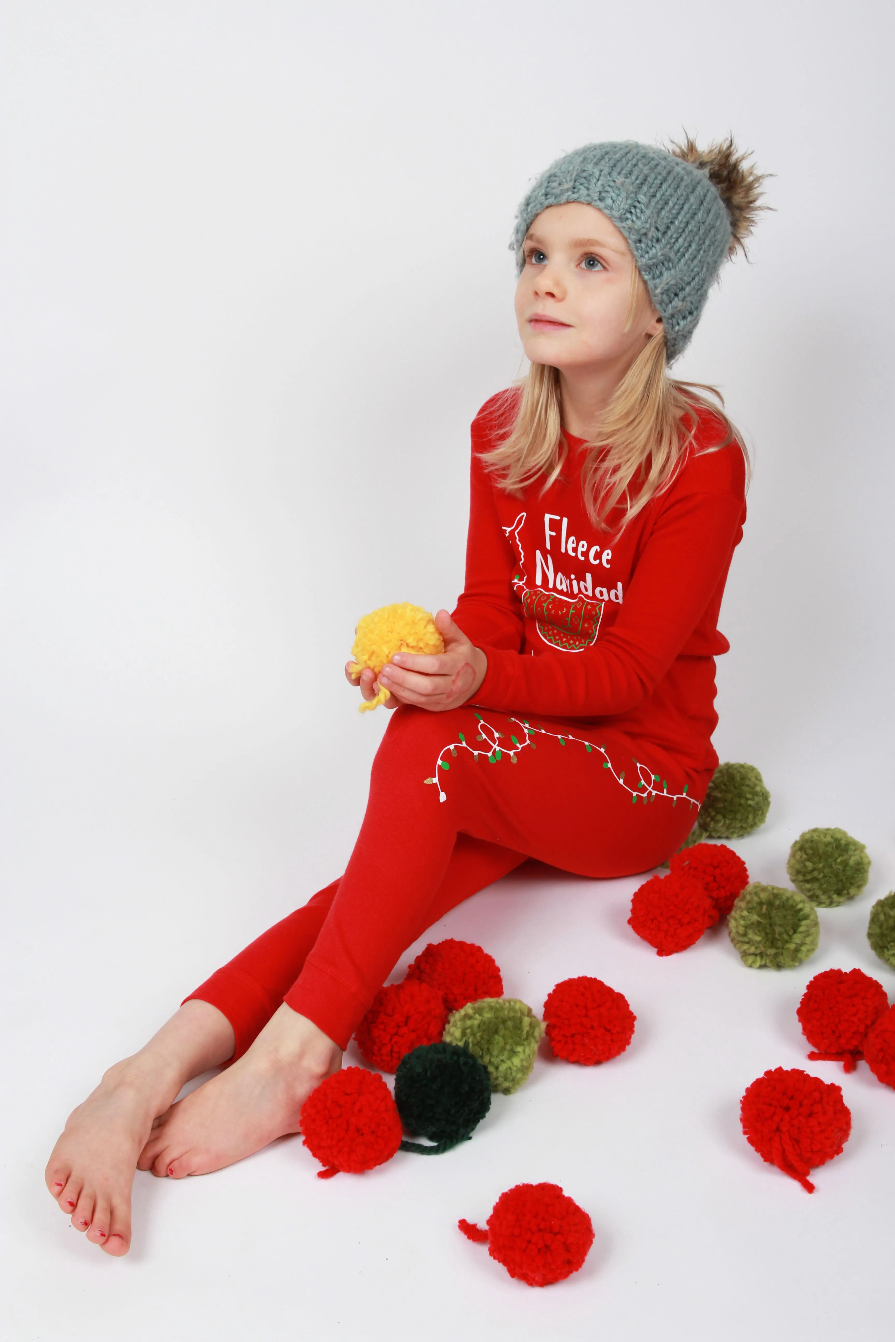 Fleece Navidad Llama Pajamas