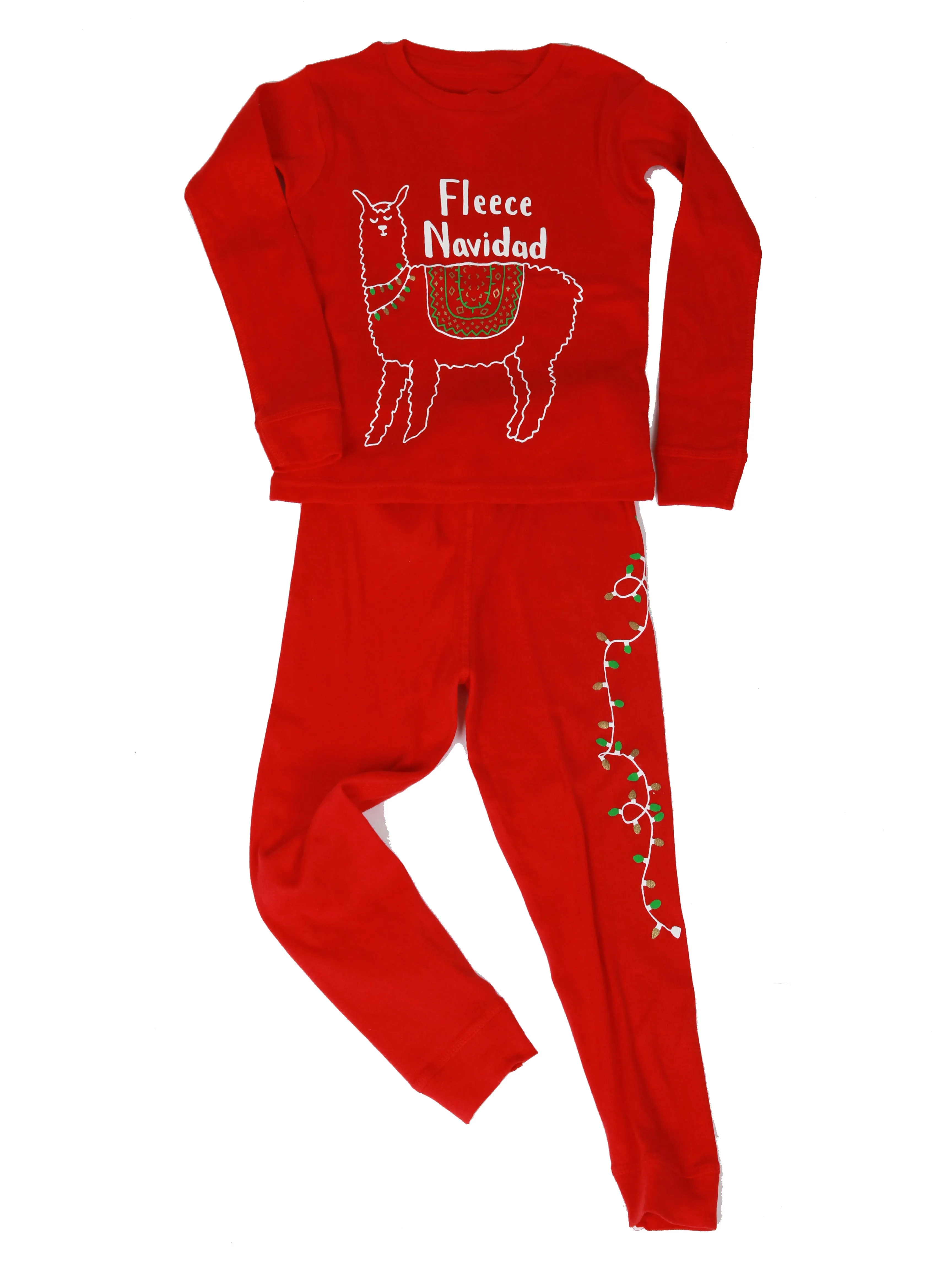 Fleece Navidad Llama Pajamas