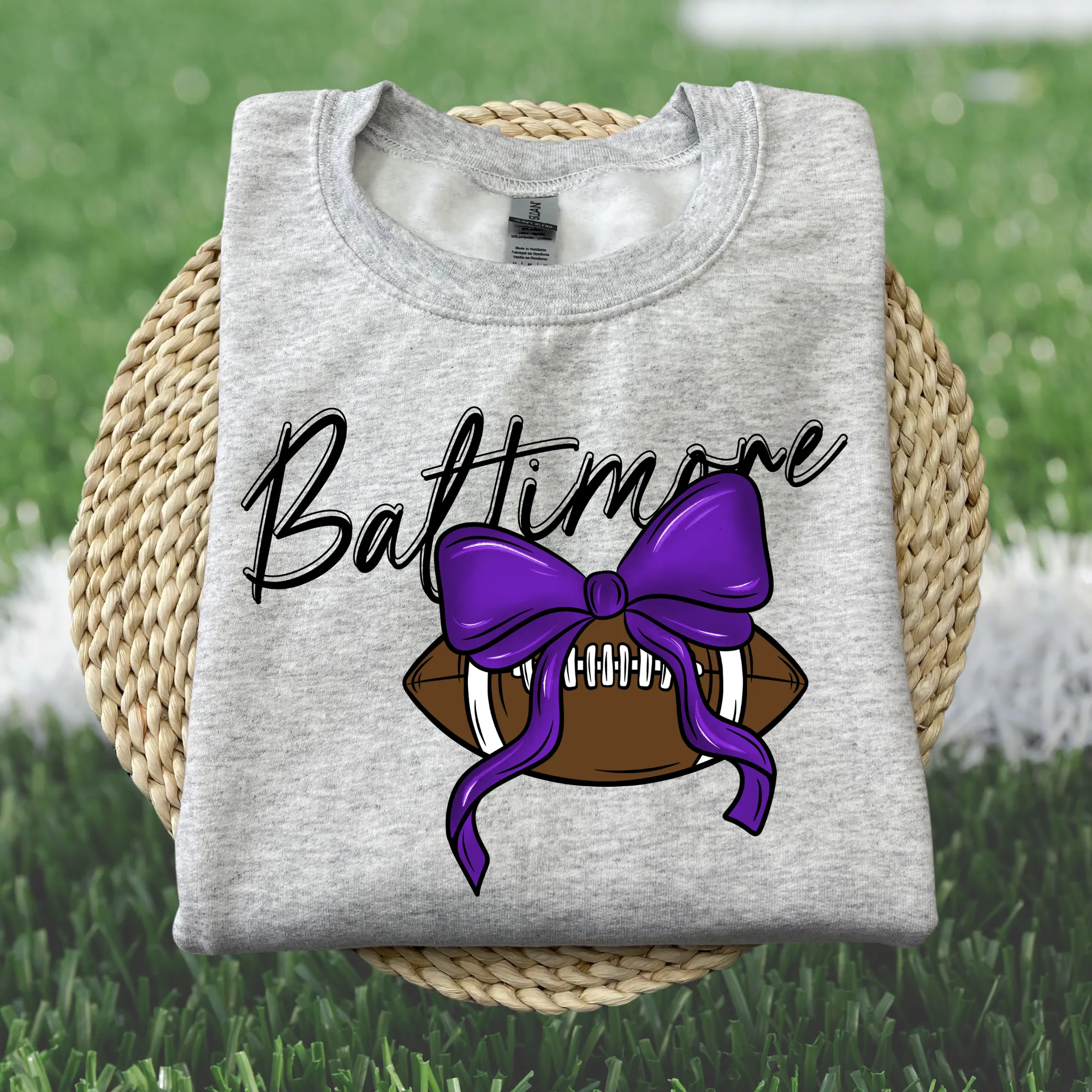 Football Bows Graphic