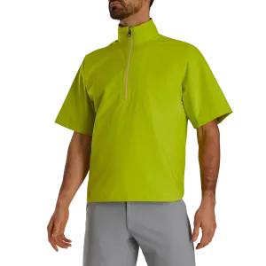Footjoy Men's HydroLite X Short Sleeve Rain Shirt - ACID LIME