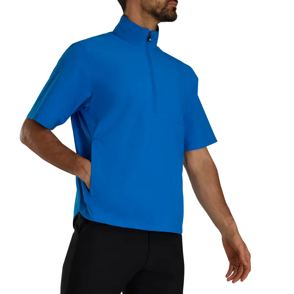 Footjoy Men's HydroLite X Short Sleeve Rain Shirt - BLUE
